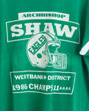 Vintage 1980s Champion Single Stitch Made in USA High School Football T-Shirt (XL)