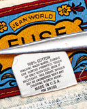 1980s Vintage Fuse Paris Acid Wash Denim Vest