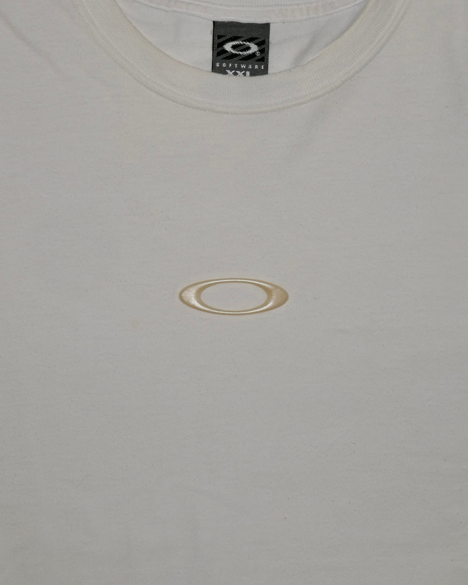 1990s Vintage Oakley Software Rubber 'O' T-Shirt (XXL