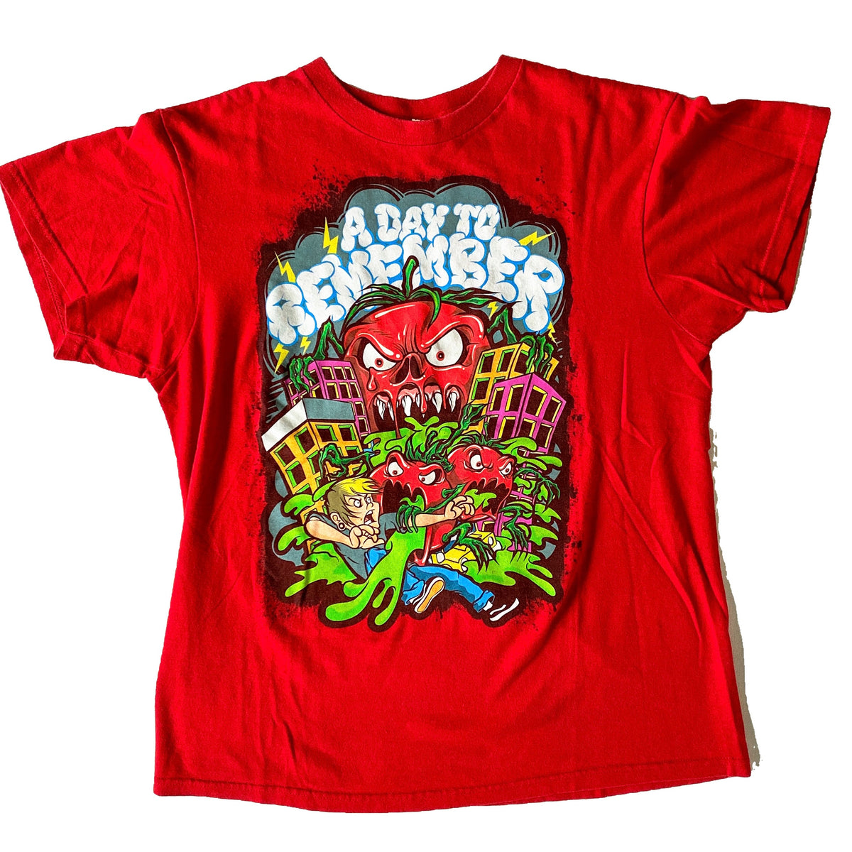 A Day To Remember Killer Tomatoes T-Shirt (Medium) – Thrift Daddy 69