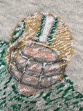 Vintage Fruit of The Loom FOTL Hand Painted Football NFL Sweatshirt (XL)