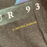 Vintage Neil Diamond Up On The Roof Tour 1993 Single Stitch T-Shirt (XL)