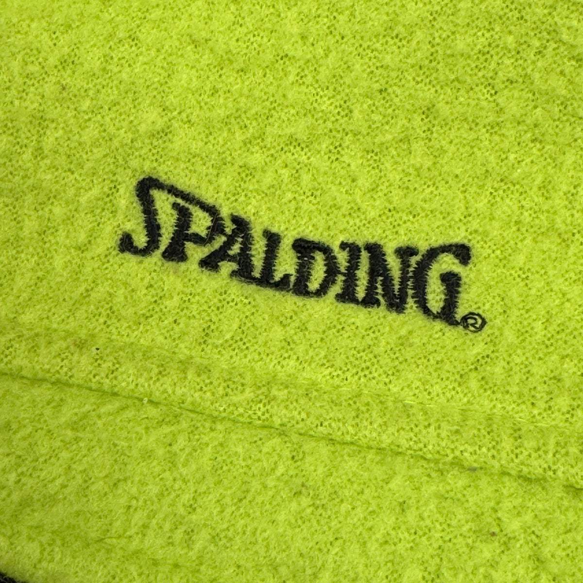 Vintage Spalding Slime Green Fleece Vest (Small)