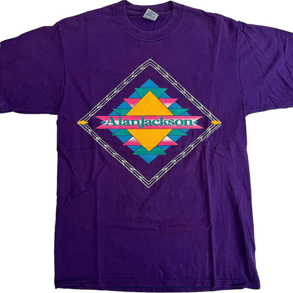 Vintage Alan Jackson A Lot About Livin’ And A Little ’Bout Love 1993 T-Shirt (Large)