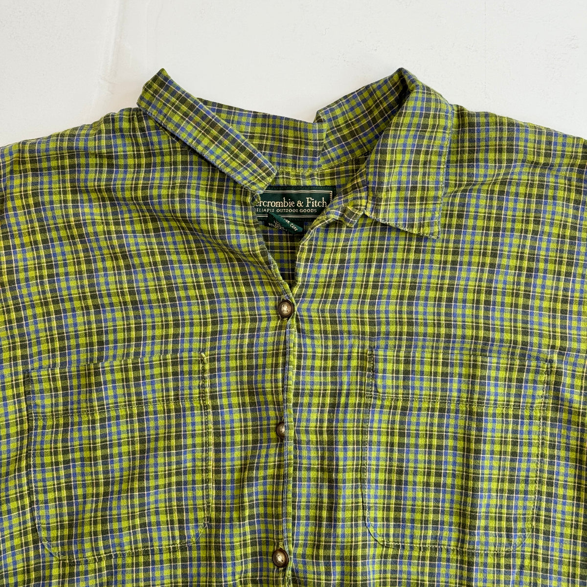 Vintage Abercrombie & Fitch Plaid Shirt (Youth Large)