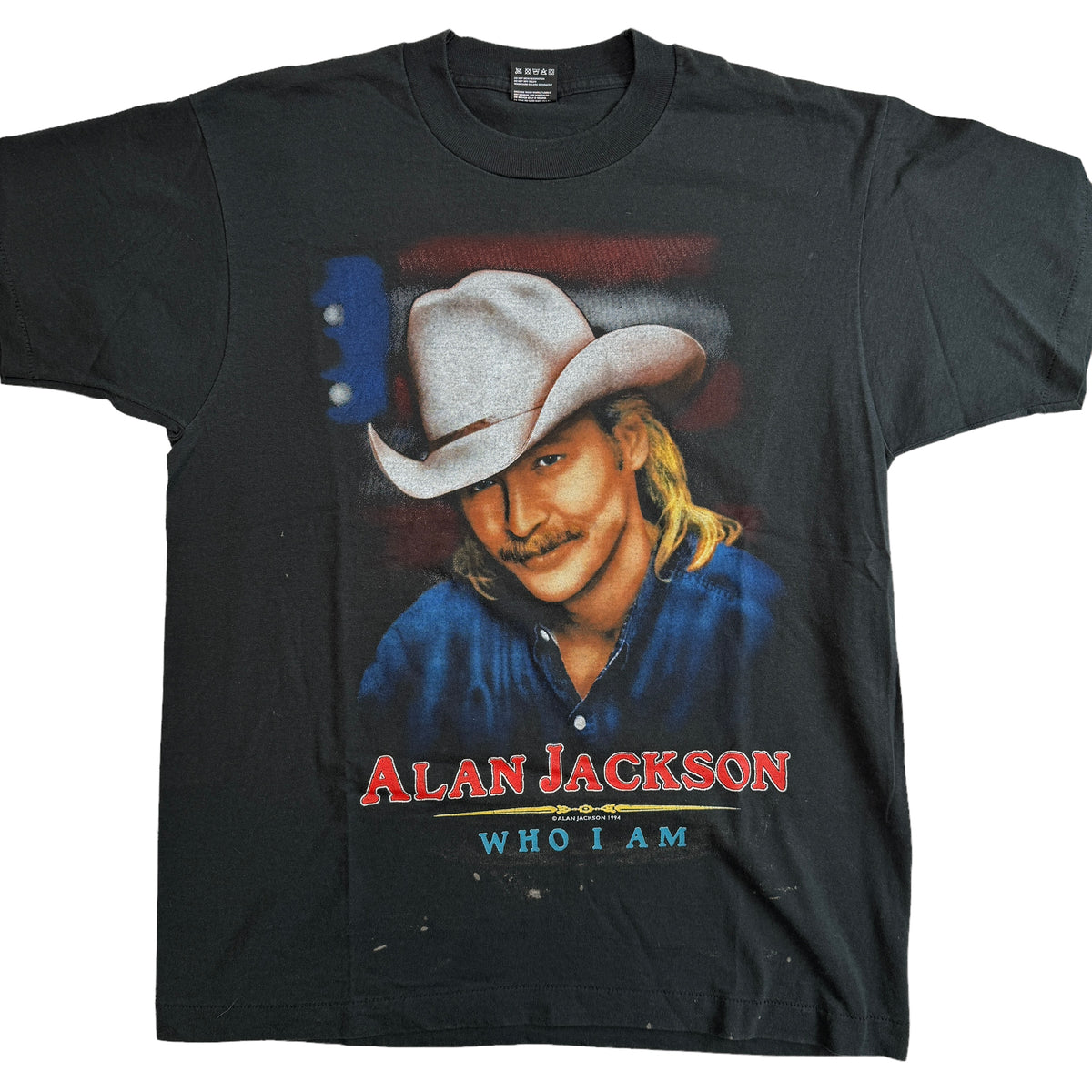 Vintage Alan Jackson Who I Am 1994 Single Stitch T-Shirt (Large)