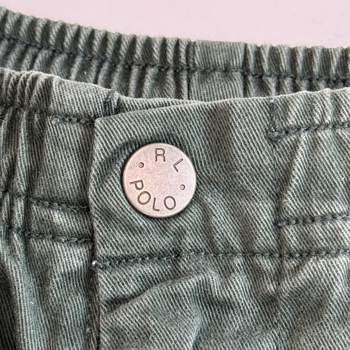 Vintage Polo Ralph Lauren Faded Green Shorts (Size 32)