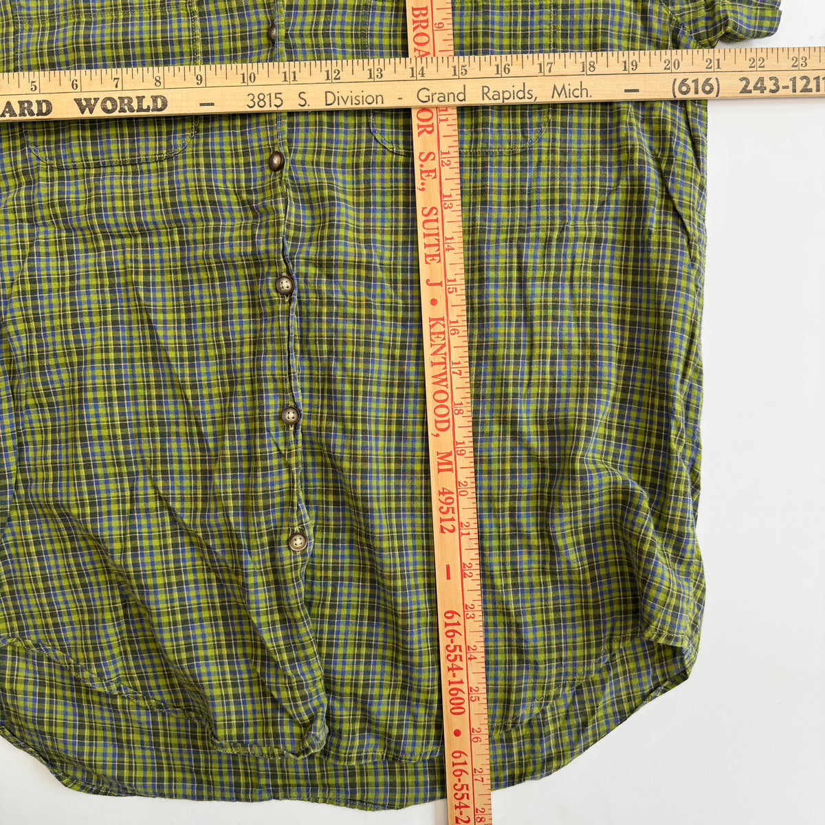 Vintage Abercrombie & Fitch Plaid Shirt (Youth Large)