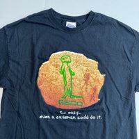 Vintage Y2K Geico Caveman Lizard T-Shirt (XL)