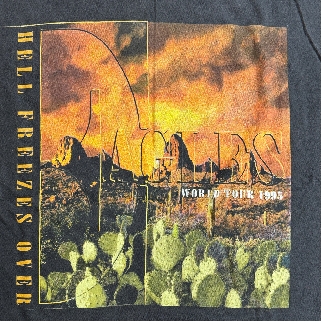 Vintage Eagles Hell Freezes Over World Tour 1995 Single Stitch T-Shirt (XL)