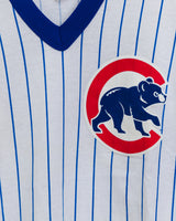Vintage 1990s Chicago Cubs Majestic Made in USA Ringer Jersey T-Shirt (Large)