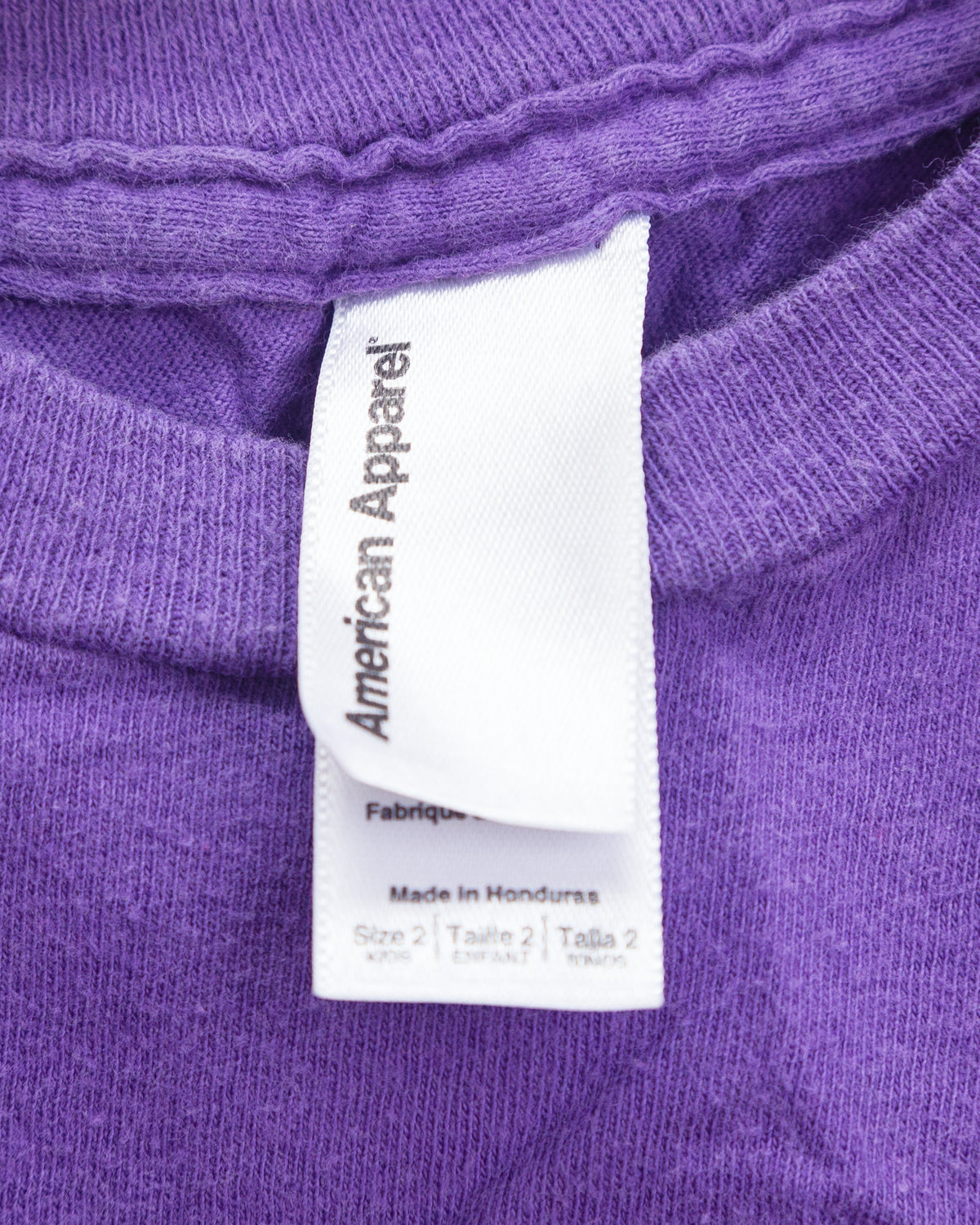 American Apparel Purple T-Shirt (2T)