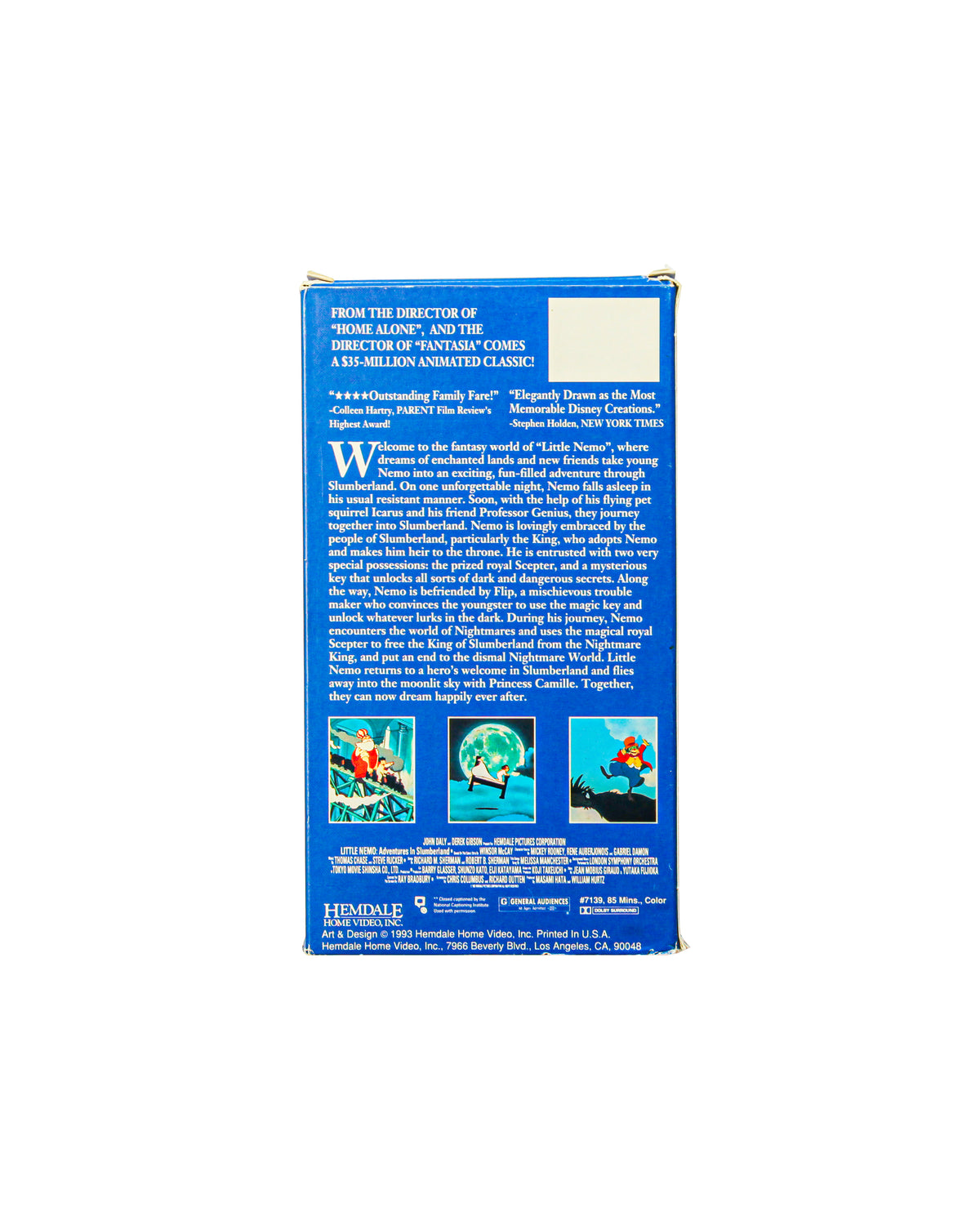 Little Nemo: Adventures In Slumberland - VHS Tape