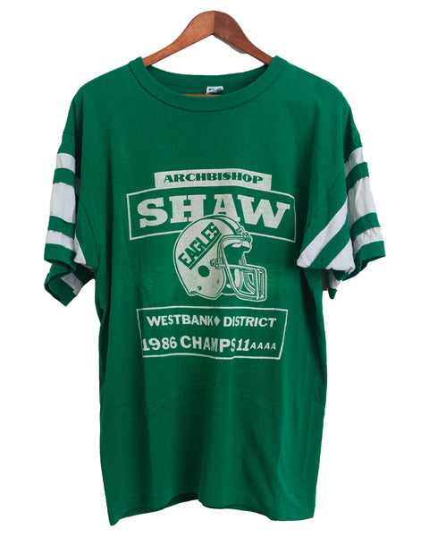 Vintage 1980s Champion Single Stitch Made in USA High School Football T-Shirt (XL)