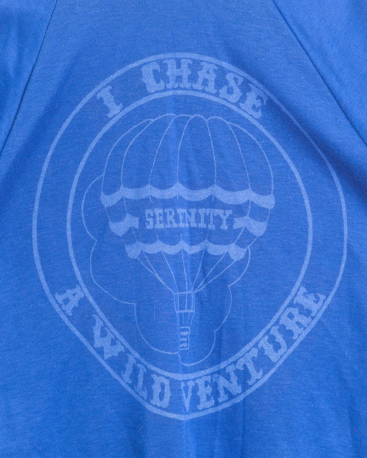Vintage 1980s MacGregor Serenity Hot Air Balloon Ringer T-Shirt (Small)