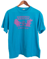 Vintage 1980s Screen Stars Hibernia Mansion 5 Mile Race Single Stitch Made in USA T-Shirt (Large)