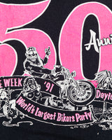 1991 Daytona Beach Bike Week 50th Anniversary Souvenir Vintage T-Shirt