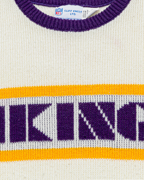 1980s Cliff Engle Minnesota Vikings Vintage Sweater