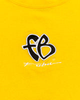 1990s FUBU "The Collection" Yellow Vintage Long Sleeve Crop Shirt