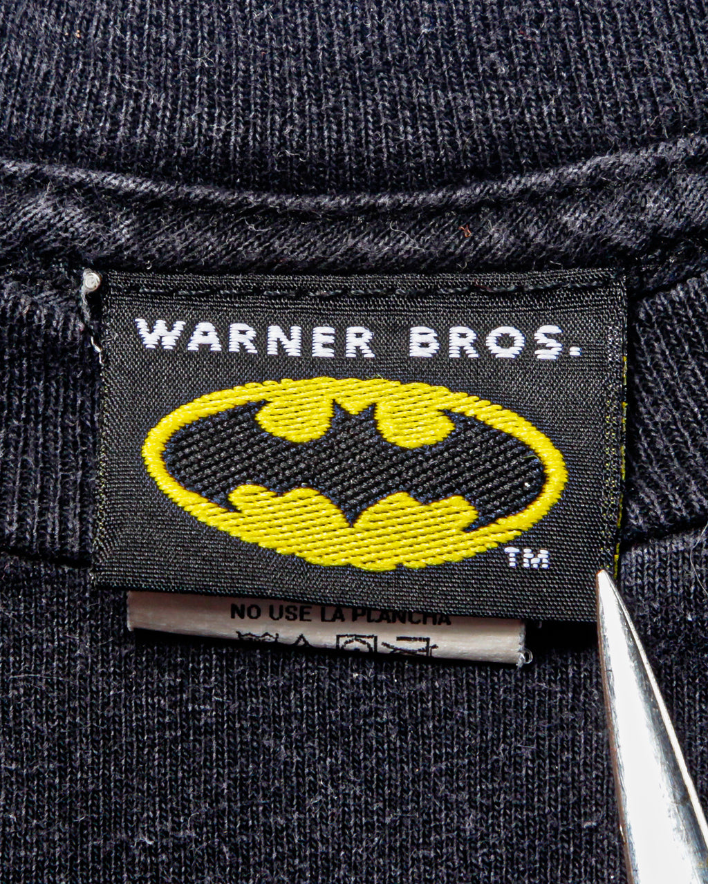 1990s Batman Embossed Bat Logo Vintage T-Shirt