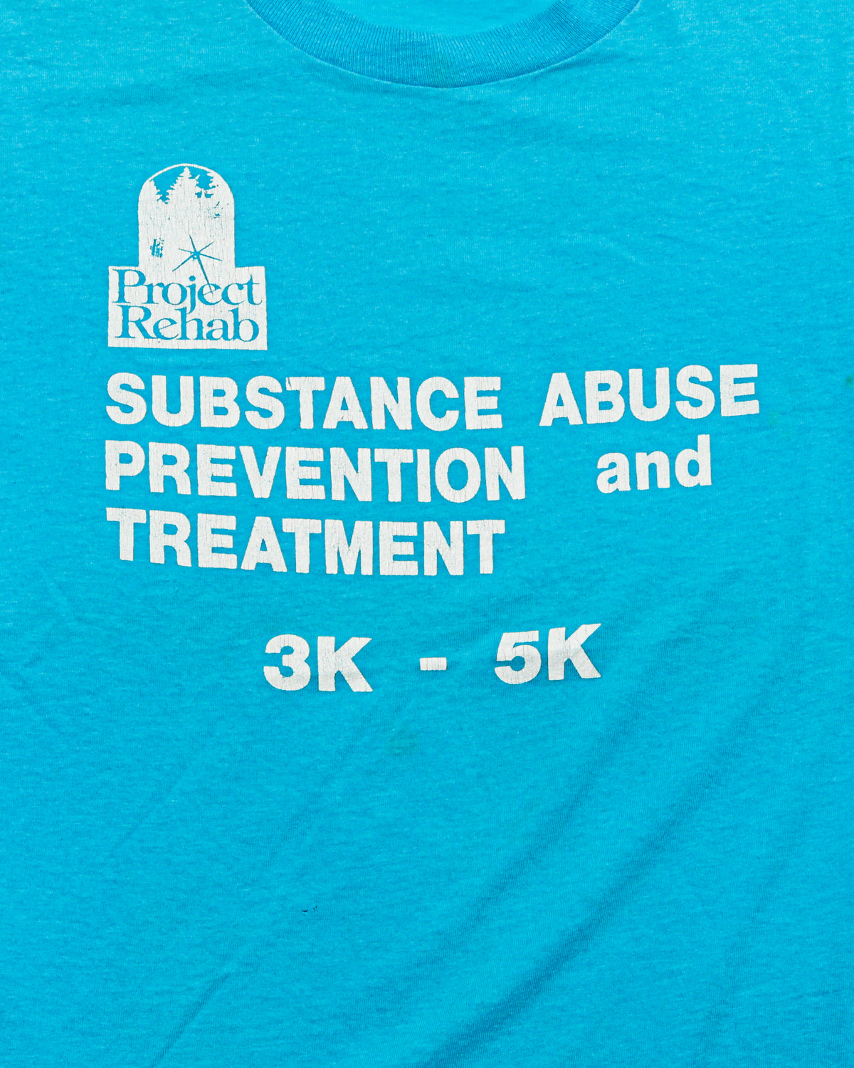 1980s Project Rehab Substance Abuse 3k - 5k Race Vintage T-Shirt