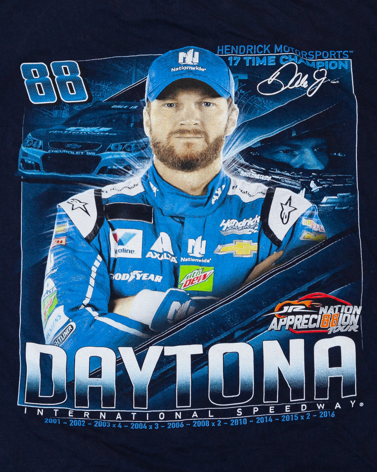2016 Hendrick Motorsports Daytona International Speedway Dale Earnhardt Jr. T-Shirt