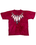 1990s Tie Dye Glitter Vintage Feather T-Shirt