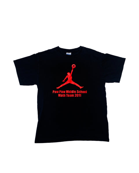 2011 Paw Paw Middle School Math Team Jumpman T-Shirt