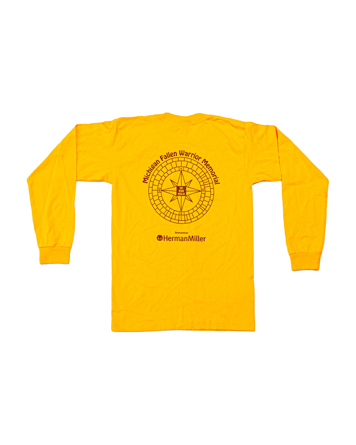 2010s Herman Miller Michigan Fallen Warrior Memorial 5k Long Sleeve T-Shirt
