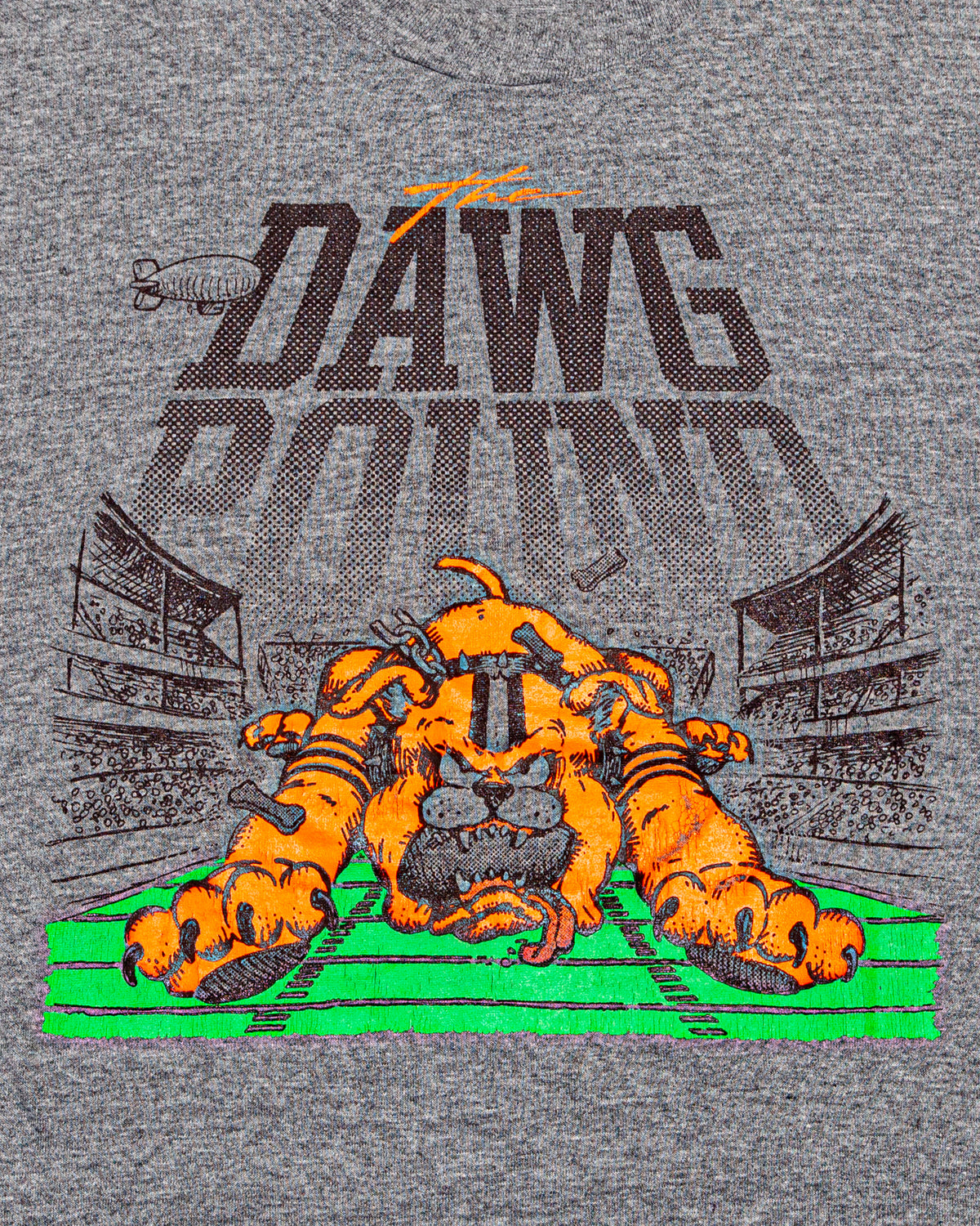 1980s Cleveland Browns The Dawg Pound Vintage Tri-Blend T-Shirt