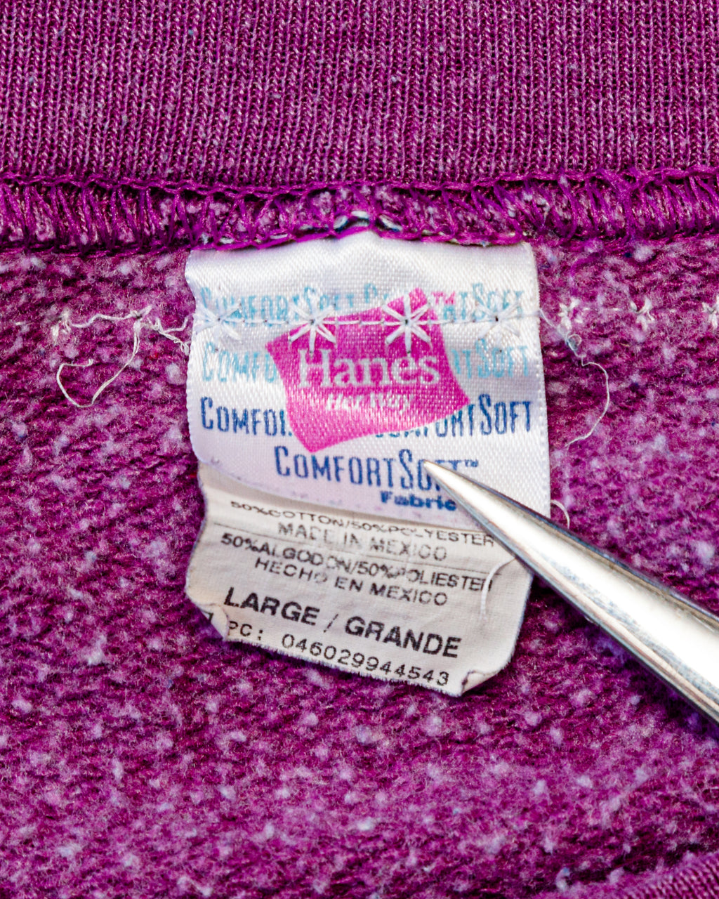 1990s Hanes Her Way Hand Embroidered Lace Vintage Sweatshirt
