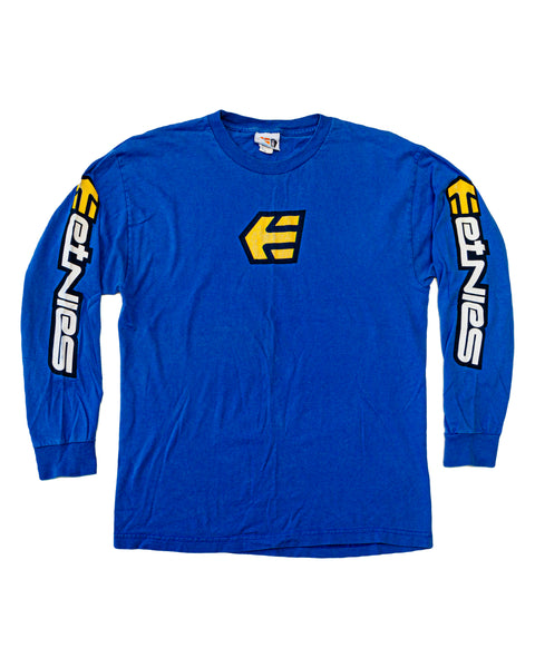1990s Vintage Etnies Skateboarding Long Sleeve T-Shirt