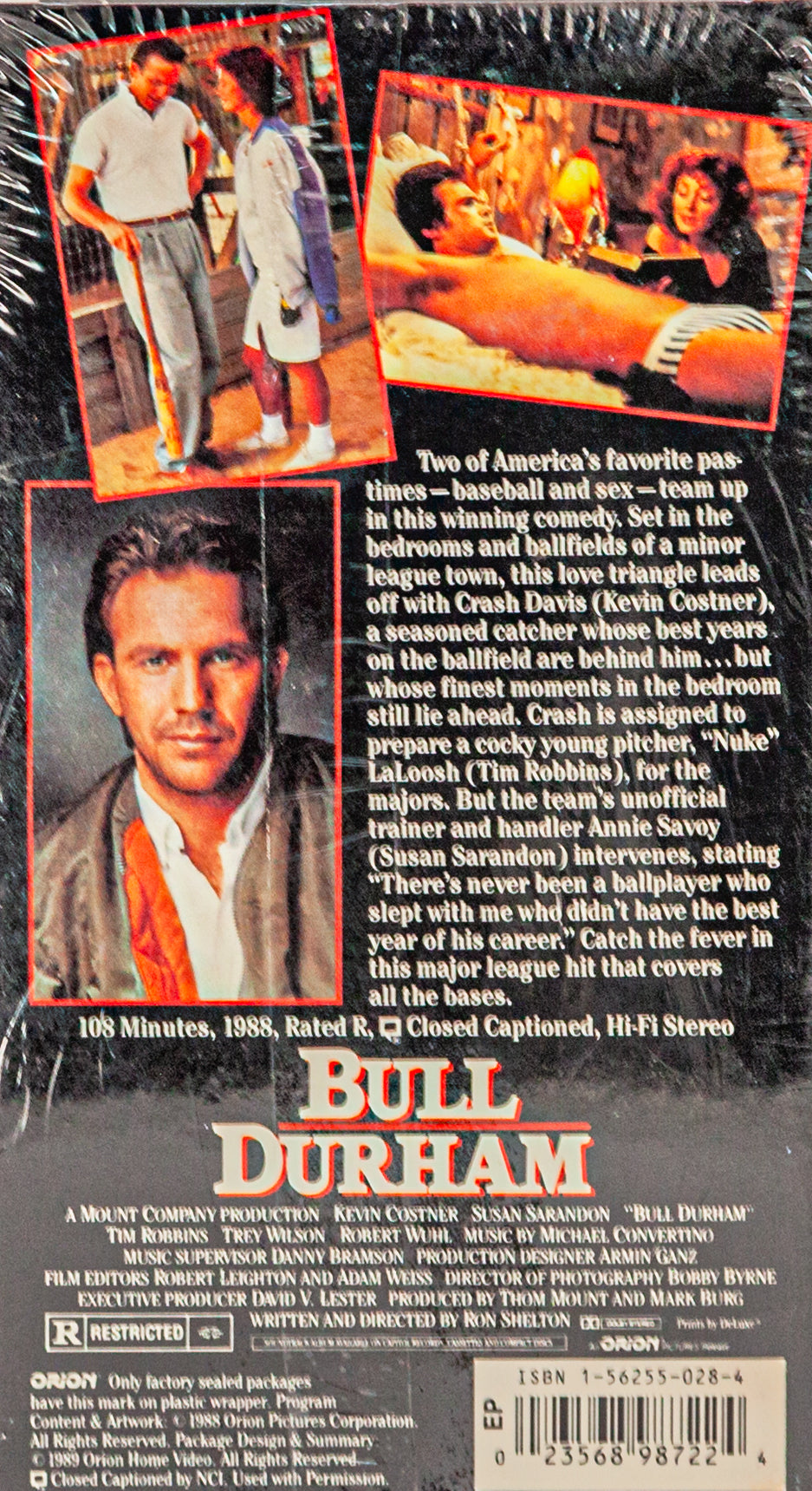 1989 Vintage (NOS) Bull Durham - VHS Tape