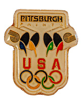 1992 Vintage Pittsburgh Paints Team USA Olympic Enamel Pin
