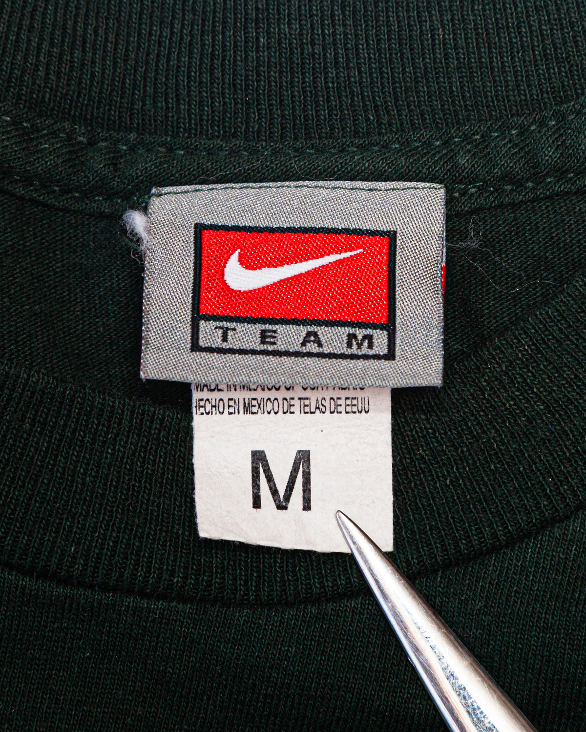 1990s Vintage MSU Michigan State University Nike Center Swoosh T-Shirt