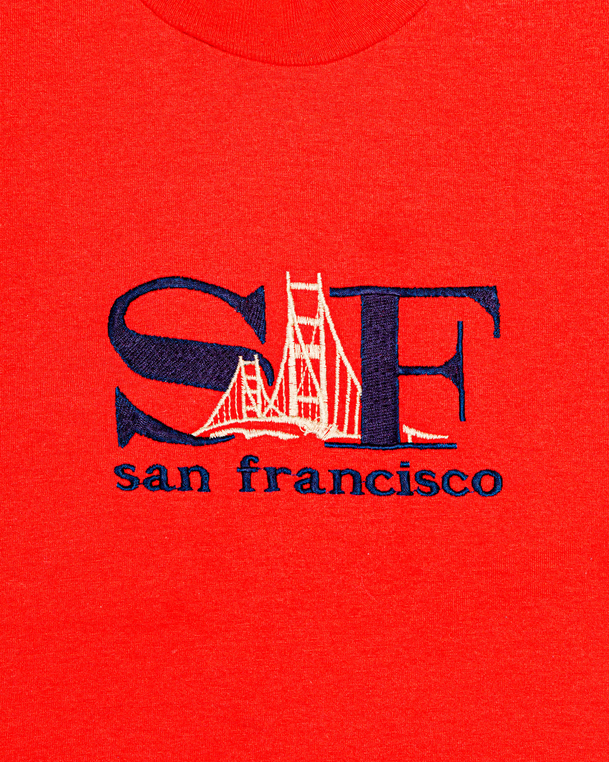 1990s Vintage San Francisco SF Embroidered Tourist T-Shirt
