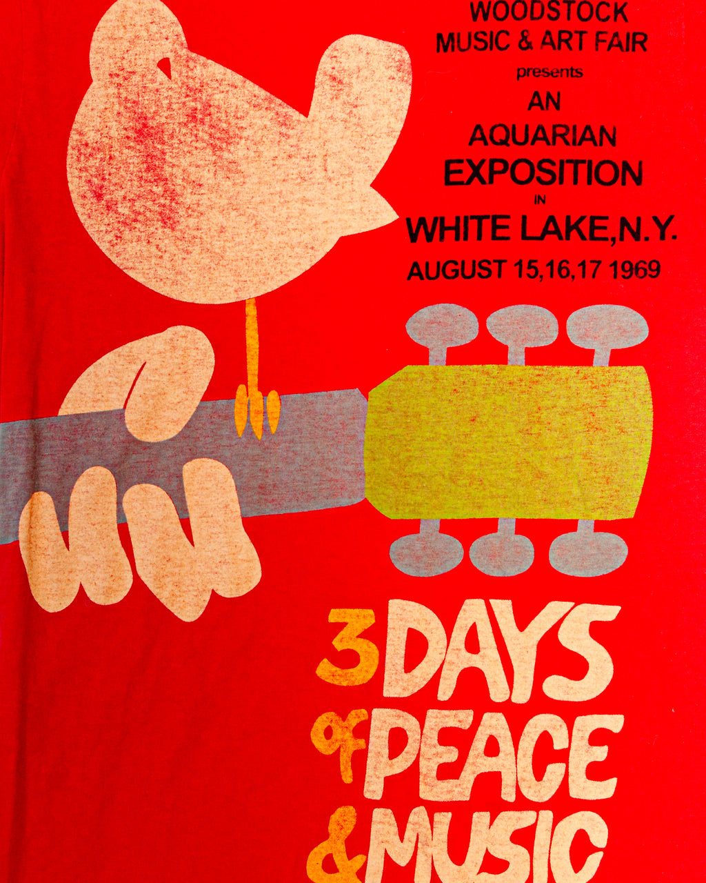 2008 Woodstock Music & Art Fair 1969 Reprint T-Shirt