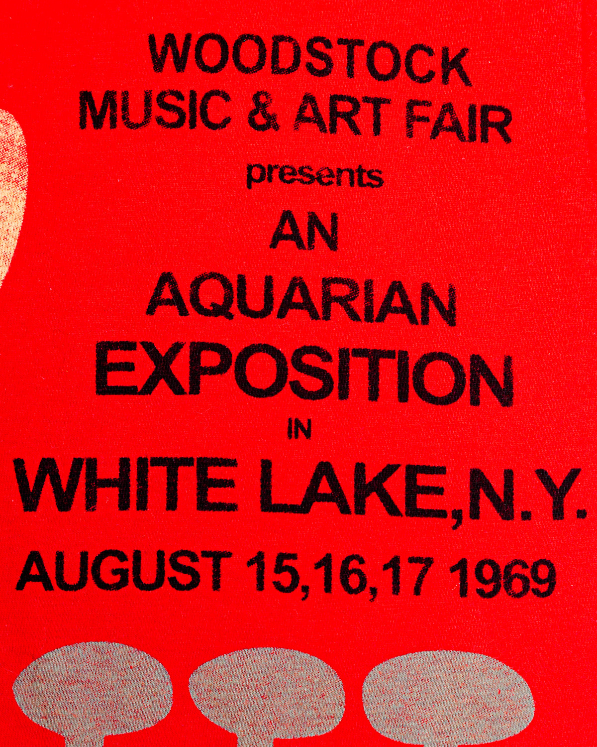 2008 Woodstock Music & Art Fair 1969 Reprint T-Shirt