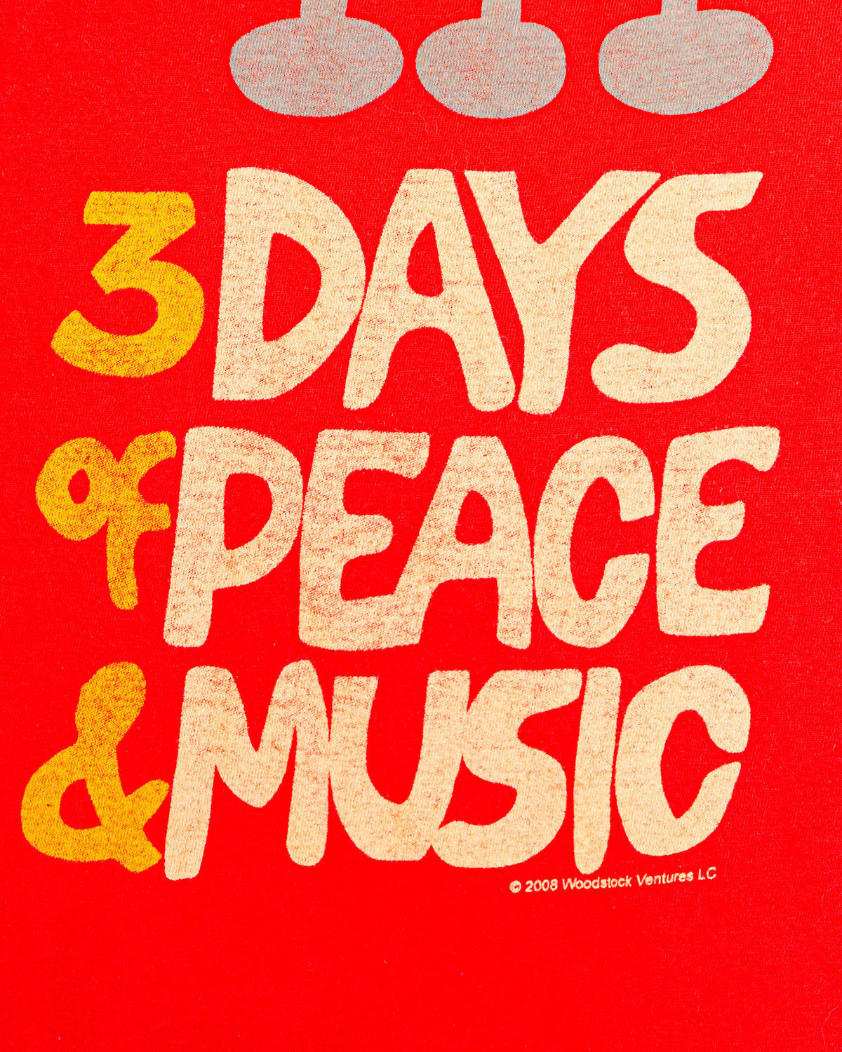 2008 Woodstock Music & Art Fair 1969 Reprint T-Shirt