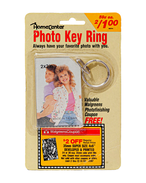 1993 Vintage (NOS) Photo Key Ring