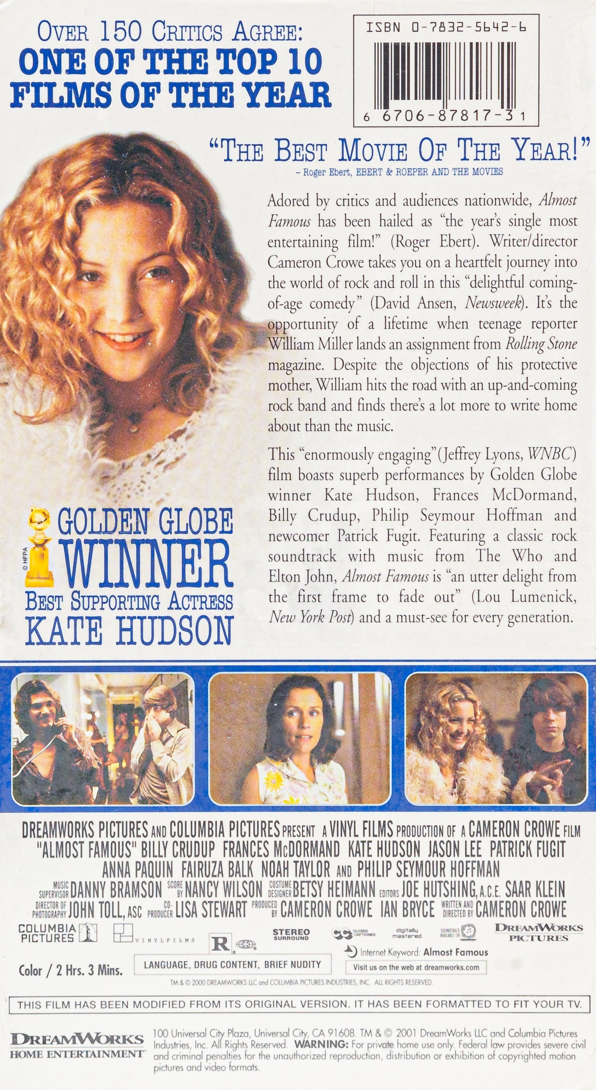 2001 (NOS) Almost Famous - VHS Tape