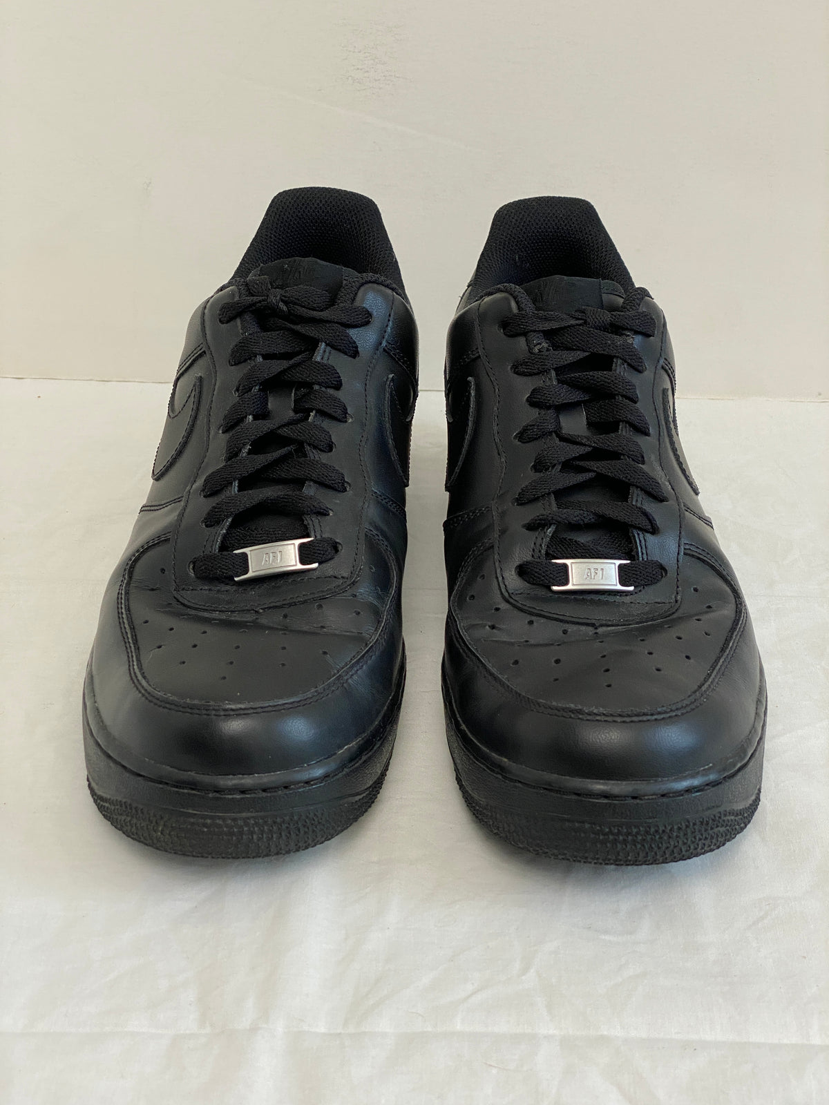 Nike Air Force 1 Low '07 Triple Black 315122-001 Shoes Sneakers (Size 12)