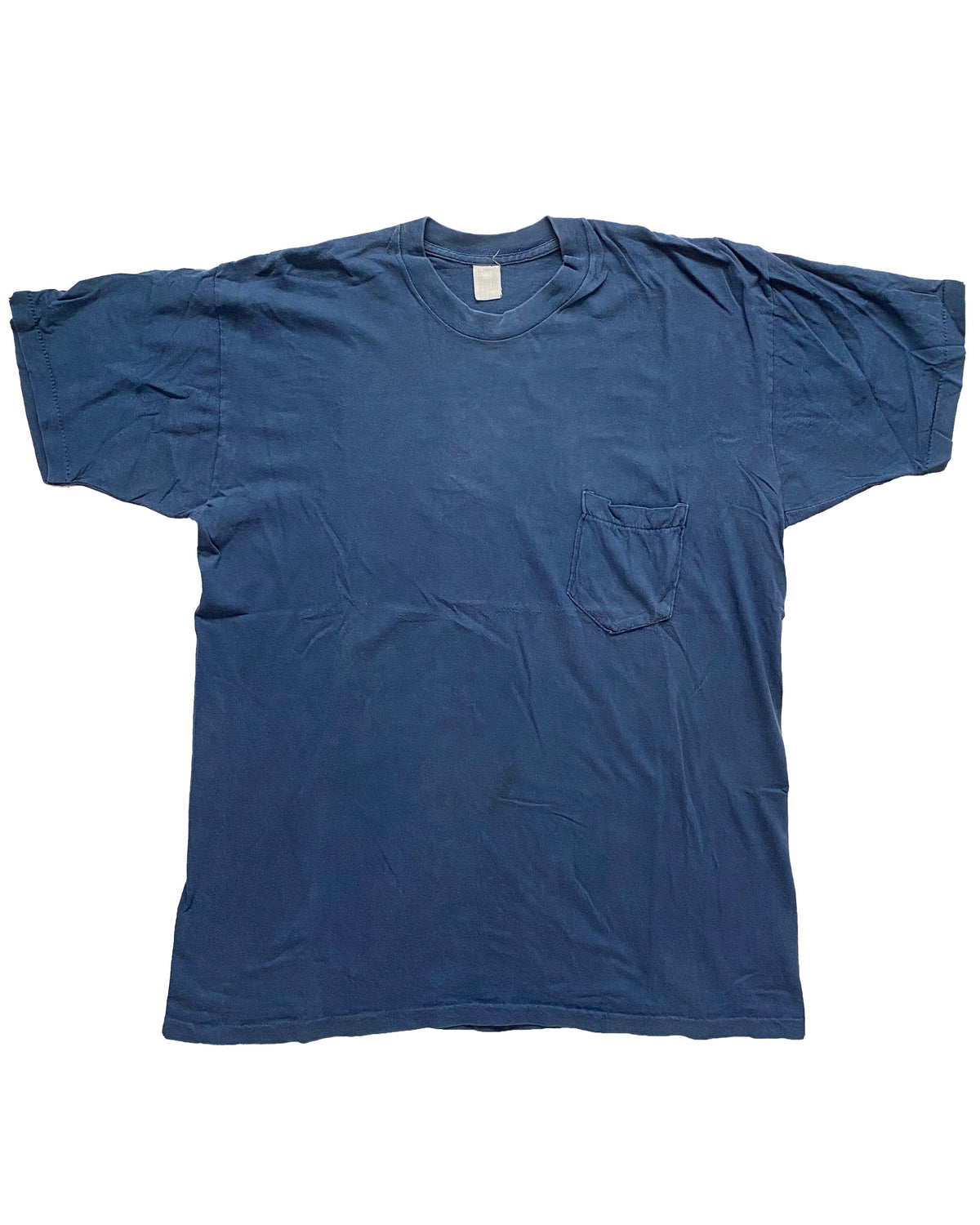 Vintage Blue Selvedge Single Stitch Pocket T-Shirt (Large)