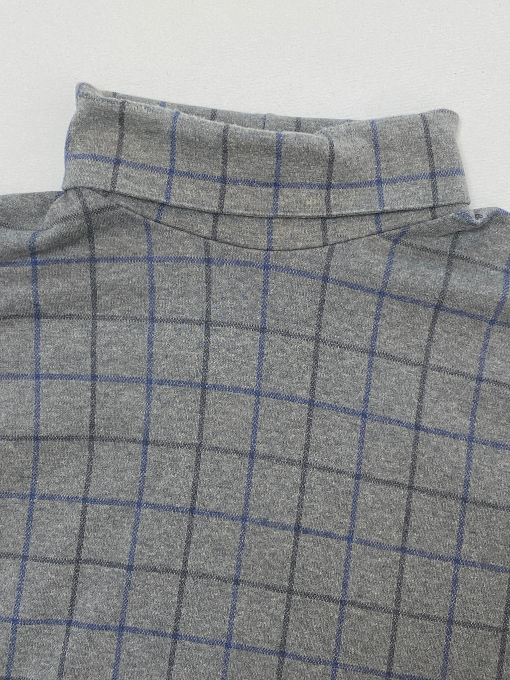 Vintage Lands' End Made in USA Checkered Turtleneck (XL)