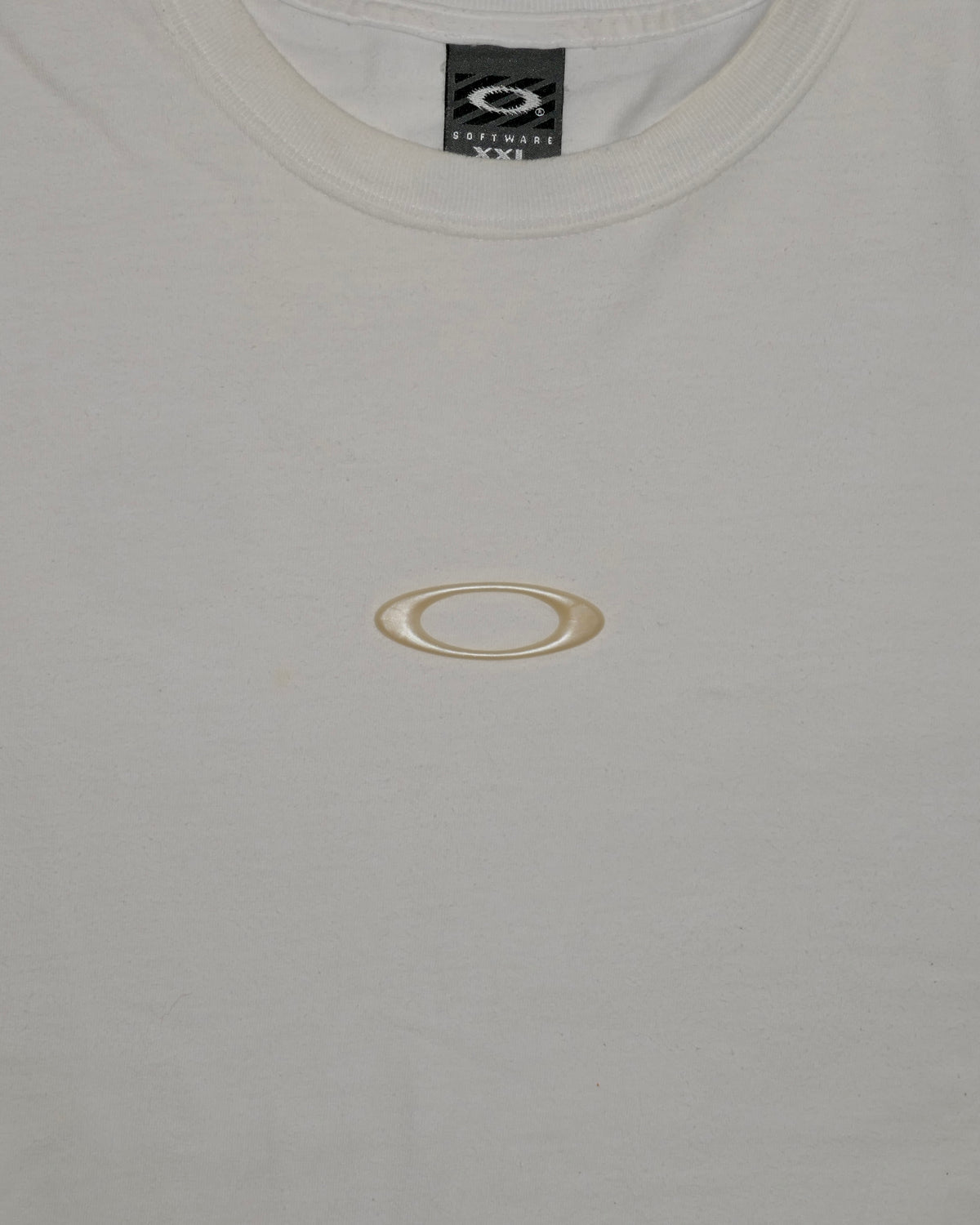 1990s Vintage Oakley Software Rubber ‘O’ T-Shirt (XXL)