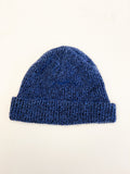 Vintage Blue Knit Slouchy Winter Ski Hat Beanie