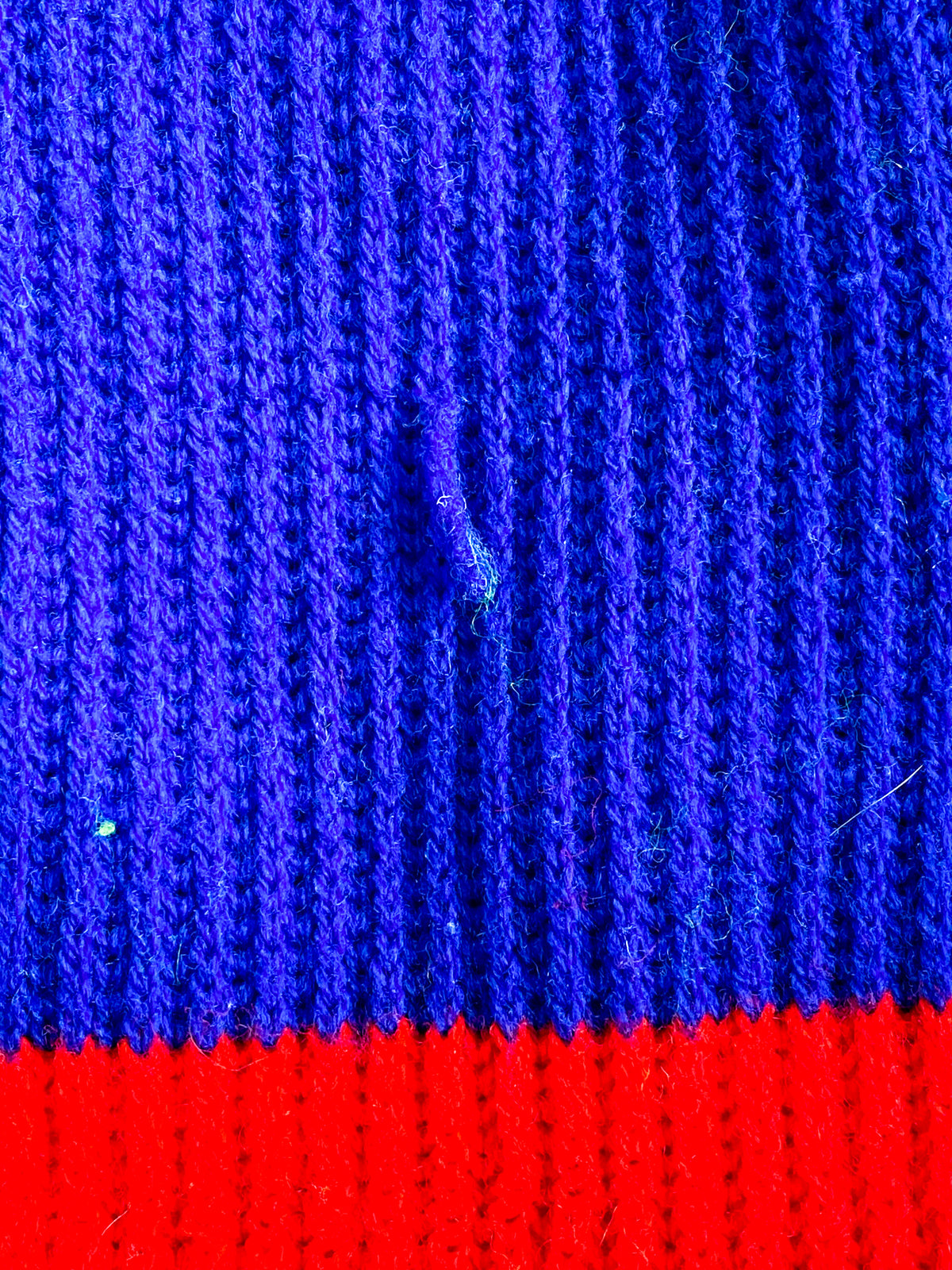 Vintage Whirlpool Red White & Blue Knit Winter Ski Hat Beanie