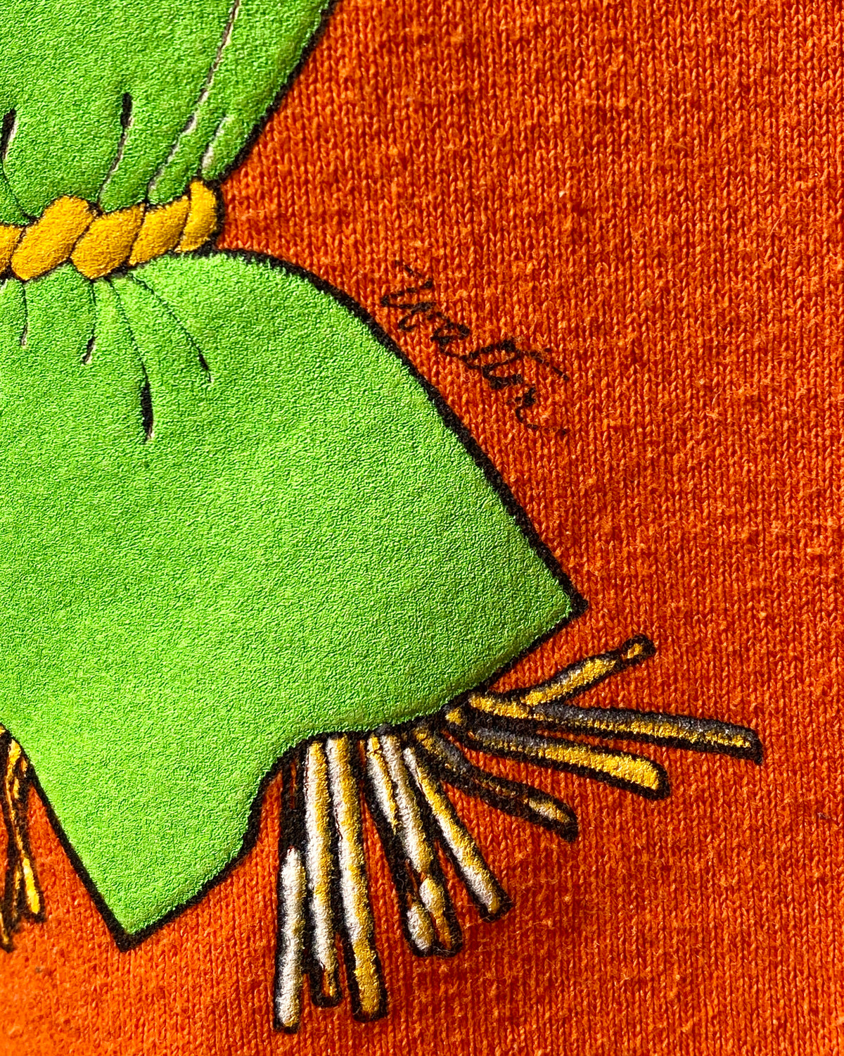 1990s Vintage Halloween Scarecrow Crow Sweatshirt Fruit of the Loom Made in USA- XL