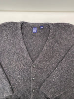Vintage Gap Gray Wool Cardigan Pocket Sweater (XL)