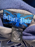 Vintage Y2K Silver Point Grunge Tribal Skater CKY Hooded Sweatshirt Hoodie (Medium)